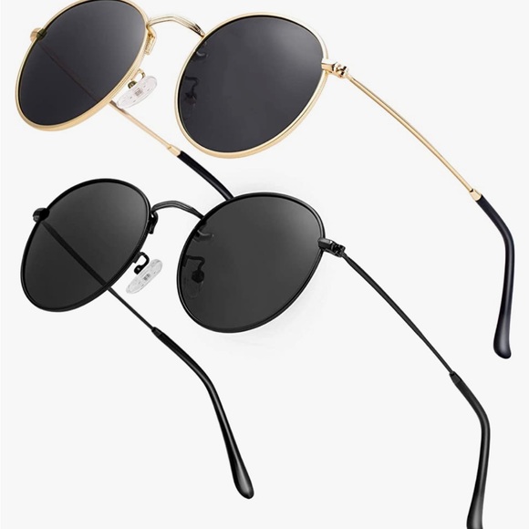 2pack Black Frame Gray Lens 2 dust bags, no case included) - Picture 1 of 2